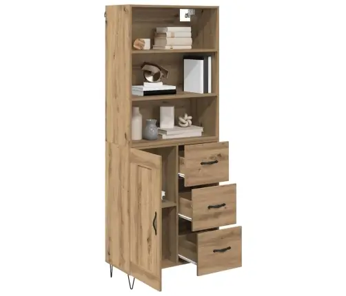 Aukštas Spintelė Amatininkų Ąžuolas 69,5 X 34 X 180 Cm