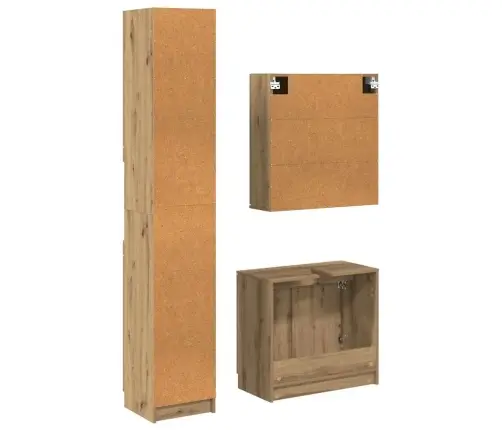 Vannitoa Kapikomplekt Riiuliga Uksega Käsitööpuu Tehispuit