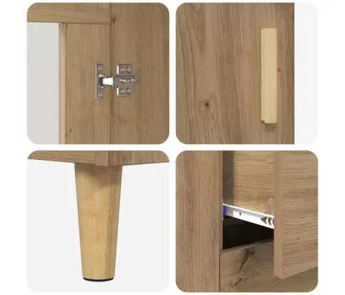 Aukštas Spintelė Amatininkų Ąžuolas 69,5 X 34 X 180 Cm