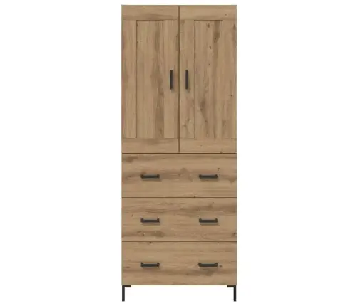 Augstais Skapītis Artisānā Ozols 69,5 X 34 X 180 Cm Vidaxl