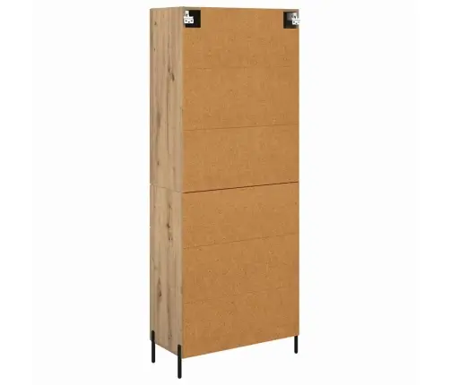 Augstais Skapītis 2 Pcs Artisānā Ozols Inženierijas Koks Vidaxl