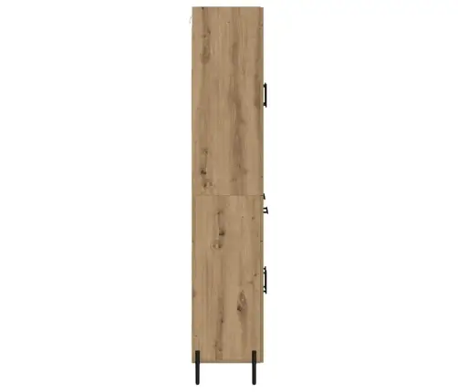 Augstais Skapītis 2 Pcs Artisānā Ozols Inženierijas Koks Vidaxl