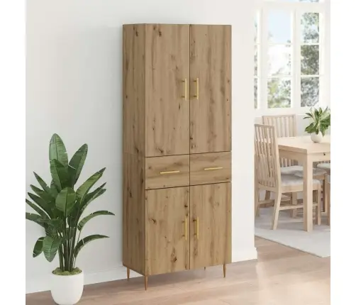 Augstais Skapītis Artisānā Ozols 69,5 X 34 X 180 Cm Vidaxl