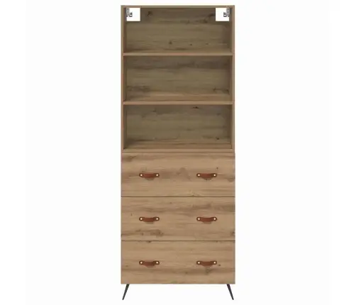 Augstais Skapītis Artisānā Ozols 69,5 X 34 X 180 Cm Vidaxl