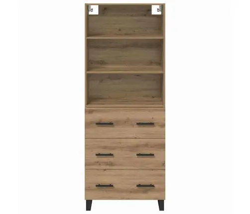 Augstais Skapītis Artisānā Ozols 69,5 X 34 X 180 Cm Vidaxl