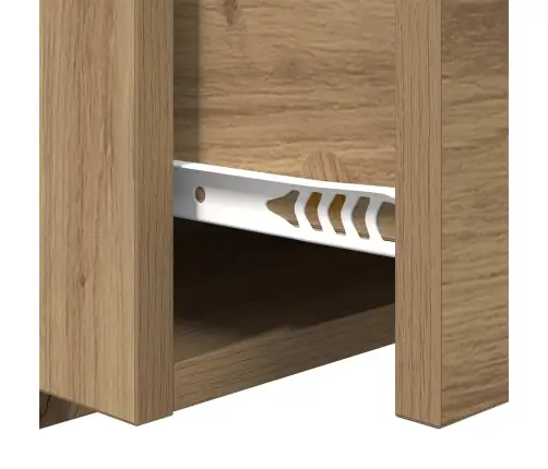 Gultas Galva Ar Skapīšu 3 Pcs Artisānā Ozols Inženierijas Koks Vidaxl