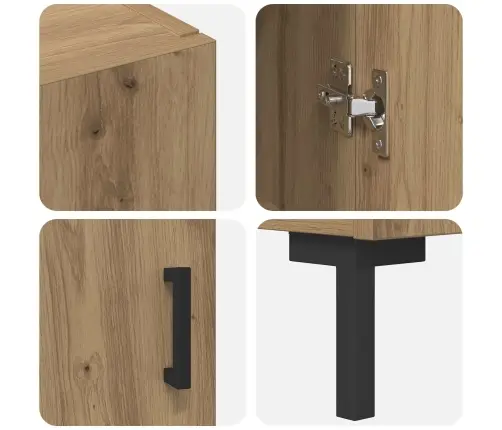 Aukštas Spintelė Amatininkų Ąžuolas 69,5 X 34 X 180 Cm