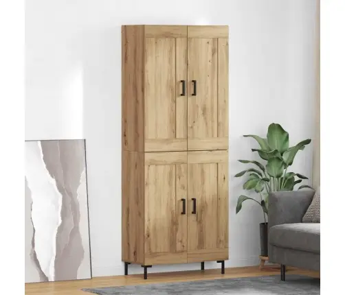 Augstais Skapītis Artisānā Ozols 69,5 X 34 X 180 Cm Vidaxl