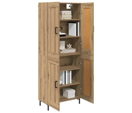 Augstais Skapītis Artisānā Ozols 69,5 X 34 X 180 Cm Vidaxl