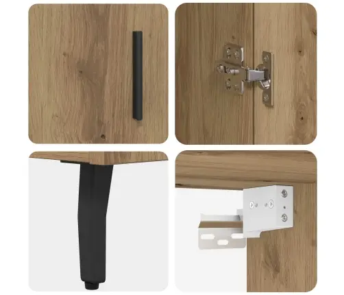 Kõrgushein Käsitööpuu 69,5 X 34 X 180 Cm Kunstlik Puit Ja Klaas