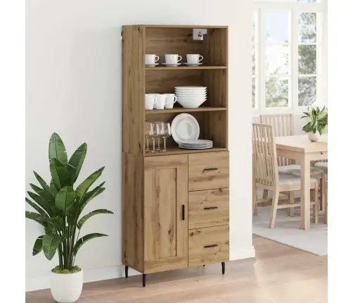 Augstais Skapītis Artisānā Ozols 69,5 X 34 X 180 Cm Vidaxl