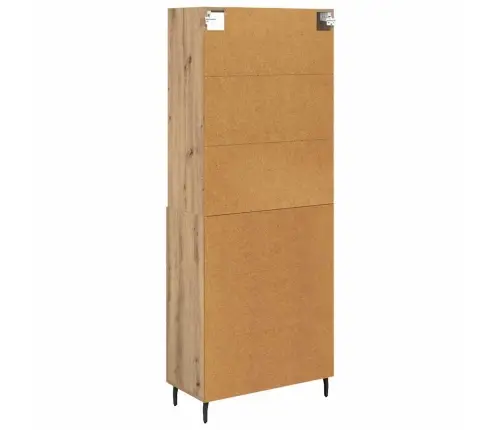 Augstais Skapītis Artisānā Ozols 69,5 X 34 X 180 Cm Vidaxl