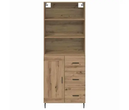 Augstais Skapītis Artisānā Ozols 69,5 X 34 X 180 Cm Vidaxl