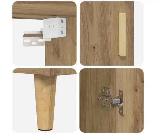 Kõrgushein Käsitööpuu 69,5 X 34 X 180 Cm Kunstlik Puit Ja Klaas