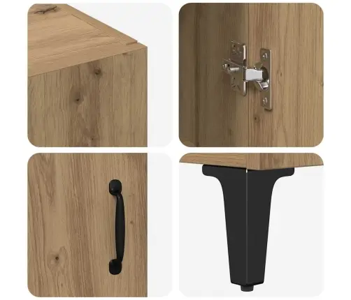 Augstais Skapītis Artisānā Ozols 69,5 X 34 X 180 Cm Vidaxl