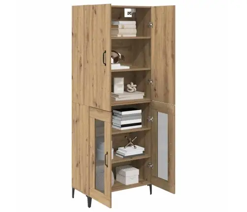 Augstais Skapītis Artisānā Ozols 69,5 X 34 X 180 Cm Vidaxl