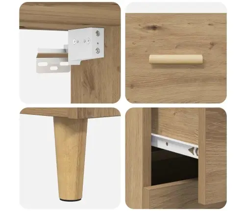 Aukštas Spintelė Amatininkų Ąžuolas 69,5 X 32,5 X 180 Cm