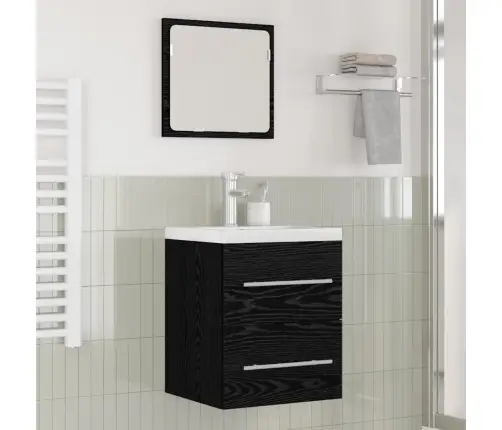 Vannas Istabas Izlietnes Skapītis Melna 42 X 39 X 52 Cm Vidaxl