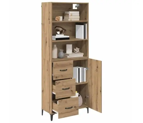 Aukštas Spintelė Amatininkų Ąžuolas 69,5 X 34 X 180 Cm