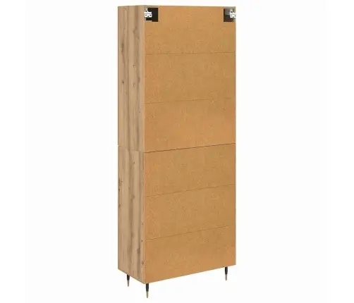 Aukštas Spintelė 2 Pcs Amatininkų Ąžuolas 69,5 X 34 X 180 Cm