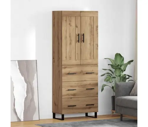 Aukštas Spintelė Amatininkų Ąžuolas 69,5 X 34 X 180 Cm