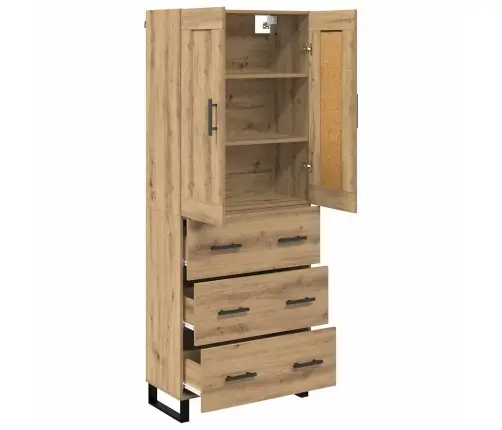 Aukštas Spintelė Amatininkų Ąžuolas 69,5 X 34 X 180 Cm