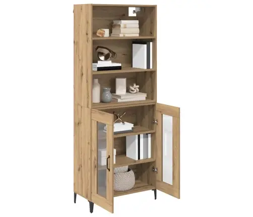 Augstais Skapītis Artisānā Ozols 69,5 X 34 X 180 Cm Vidaxl