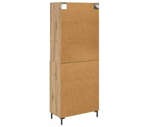 Augstais Skapītis Artisānā Ozols 69,5 X 32,5 X 180 Cm Vidaxl