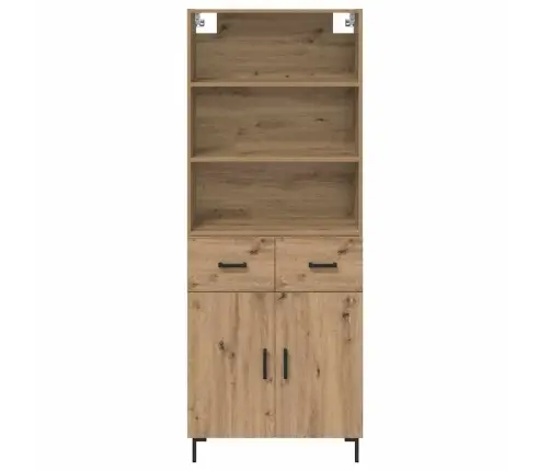 Augstais Skapītis Artisānā Ozols 69,5 X 32,5 X 180 Cm Vidaxl