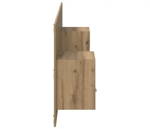 Gultas Galva Ar Skapīšu 3 Pcs Artisānā Ozols Inženierijas Koks Vidaxl