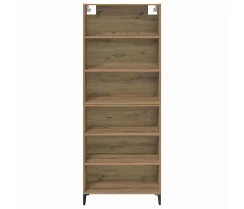 Augstais Skapītis Artisānā Ozols 69,5 X 34 X 180 Cm Vidaxl