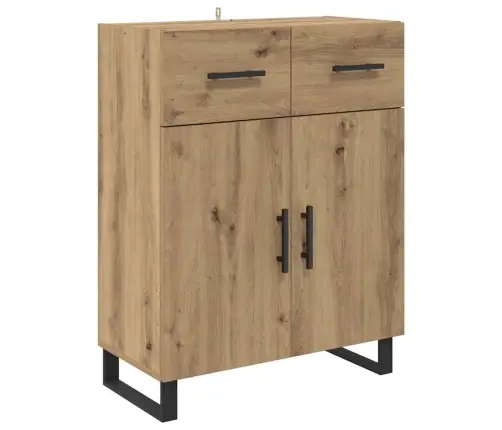 Aukštas Spintelė Su Stalčių 2 Pcs Amatininkų Ąžuolas