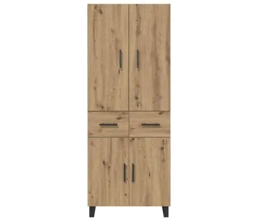 Aukštas Spintelė Su Stalčių 2 Pcs Amatininkų Ąžuolas