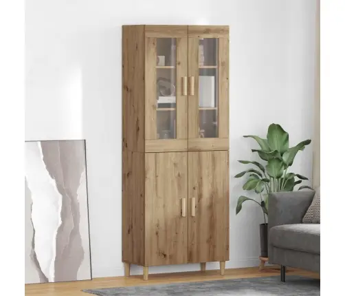 Augstais Skapītis Artisānā Ozols 69,5 X 34 X 180 Cm Vidaxl