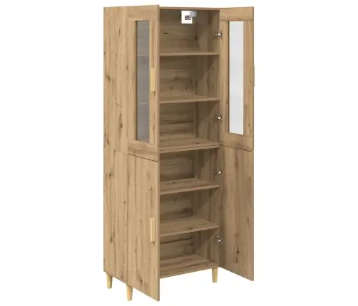 Augstais Skapītis Artisānā Ozols 69,5 X 34 X 180 Cm Vidaxl