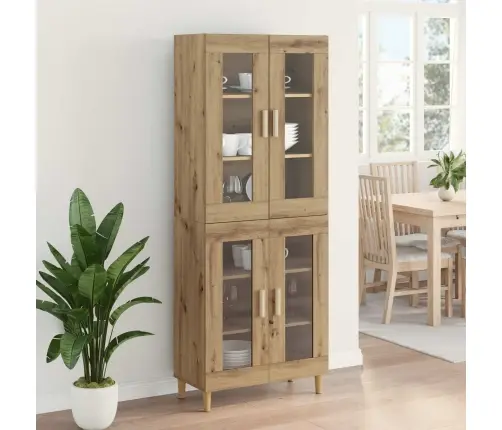 Augstais Skapītis Artisānā Ozols 69,5 X 34 X 180 Cm Vidaxl