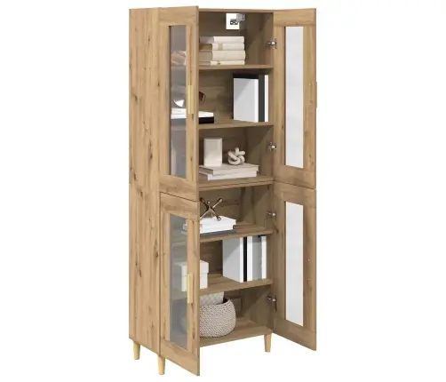 Augstais Skapītis Artisānā Ozols 69,5 X 34 X 180 Cm Vidaxl