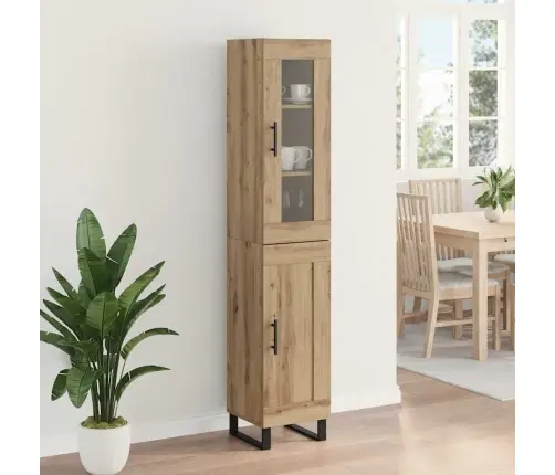Augstais Skapītis Artisānā Ozols 69,5 X 34 X 180 Cm Vidaxl