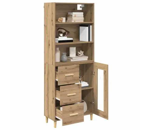 Aukštas Spintelė Amatininkų Ąžuolas 69,5 X 32,5 X 180 Cm