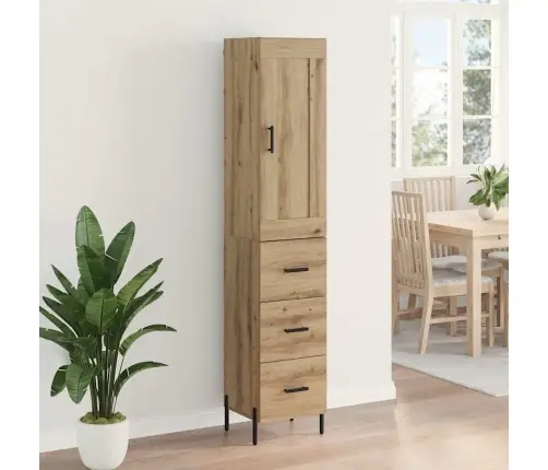 Aukštas Spintelė Amatininkų Ąžuolas 34,5 X 34 X 180 Cm