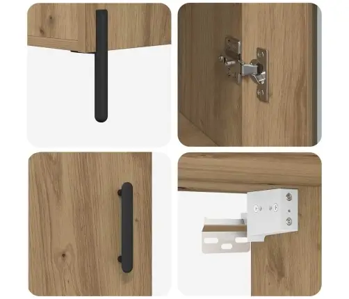 Aukštas Spintelė Amatininkų Ąžuolas 69,5 X 34 X 180 Cm