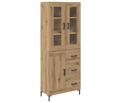 Augstais Skapītis 2 Pcs Artisānā Ozols 69,5 X 34 X 180 Cm Vidaxl