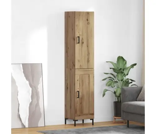 Augstais Skapītis Artisānā Ozols 69,5 X 34 X 180 Cm Vidaxl