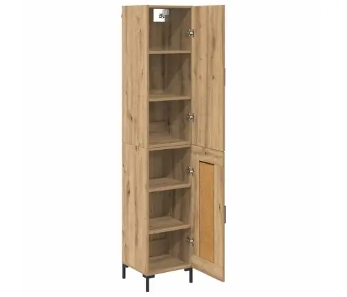 Augstais Skapītis Artisānā Ozols 69,5 X 34 X 180 Cm Vidaxl