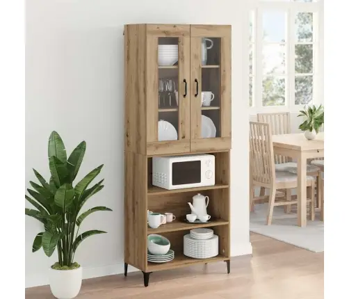 Augstais Skapītis Artisānā Ozols 69,5 X 34 X 180 Cm Vidaxl