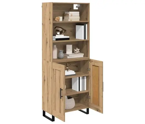 Augstais Skapītis Artisānā Ozols 69,5 X 34 X 180 Cm Vidaxl