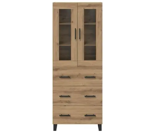 Aukštas Spintelė 2 Pcs Amatininkų Ąžuolas Apdirbta Mediena