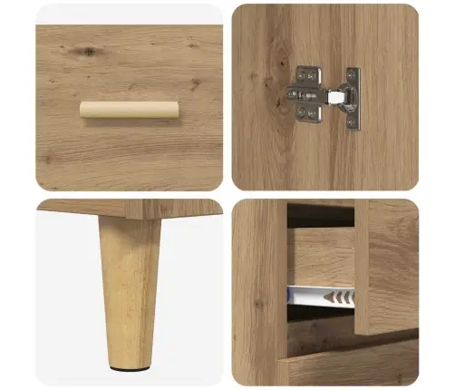 Augstais Skapītis Artisānā Ozols 69,5 X 34 X 180 Cm Vidaxl