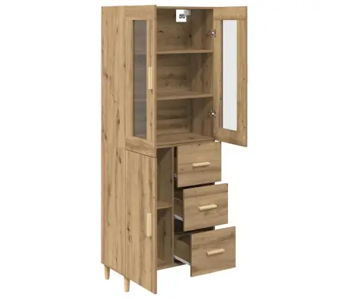 Augstais Skapītis Artisānā Ozols 69,5 X 34 X 180 Cm Vidaxl