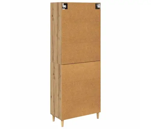 Augstais Skapītis Artisānā Ozols 69,5 X 34 X 180 Cm Vidaxl